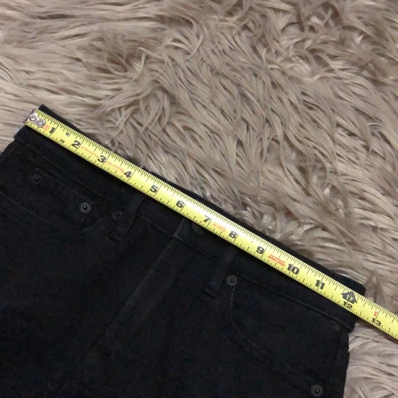 CK High Rise Straight “Repreve” Jeans-Sz 25-Black-Frayed Cuffs-EUC - Picture 9 of 12